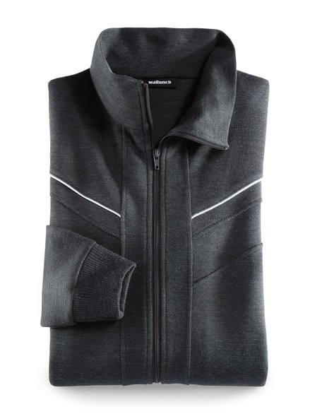 Freizeitjacke Klimawolle Anthrazit