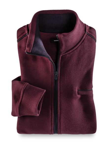 Wohlfühljacke Supersoft Weinrot