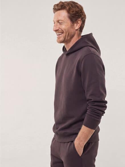 Sweatshirt mit Kapuze Bordeaux
