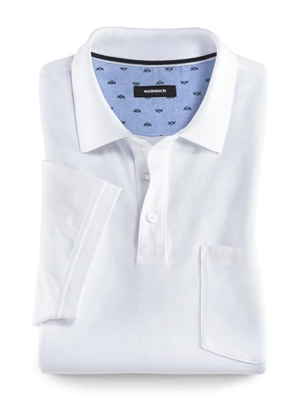 Pique-Polo Pima Cotton Weiß