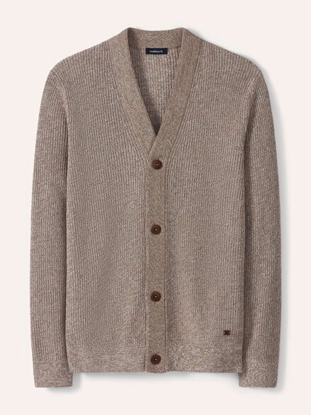 Mouline Cardigan Sand/Toffee