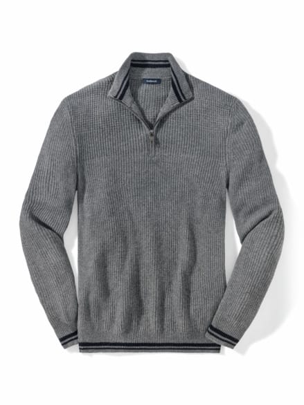 Wohlfühl-Troyer Grau Melange