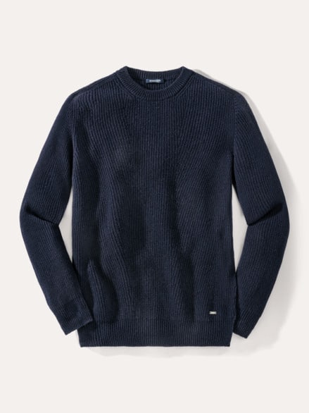 Cashmino Pullover Nahtlos Marine