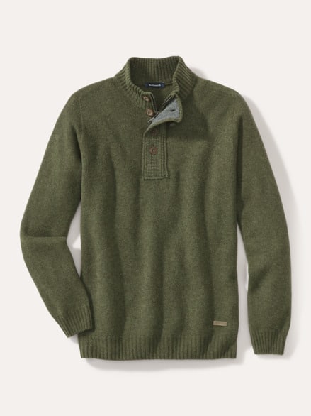 Premium Lammwoll-Troyer Oliv