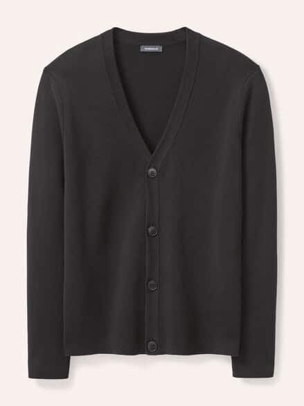 Milano Cardigan mit Baumwolle Schwarz