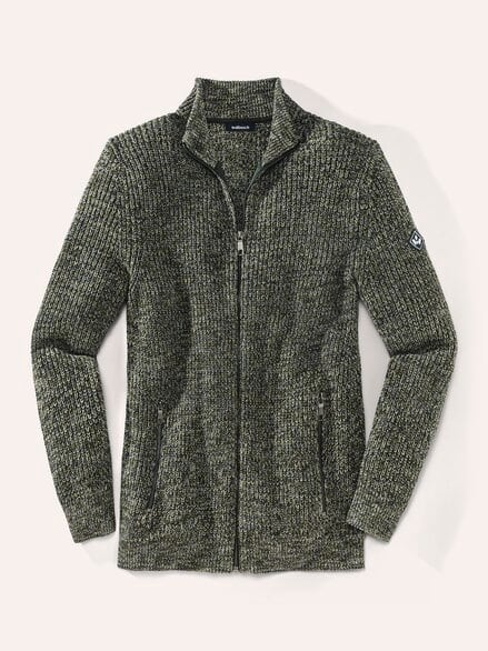 Mouline Zip-Jacke Moosgrün Mouline Zip-Jacke Moosgrün