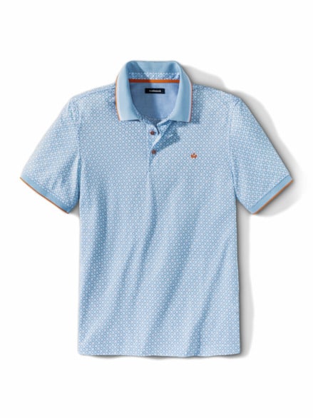 Mosaik-Polo Hellblau Mosaik-Polo Hellblau