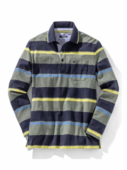 Thermo-Polo Supersoft Malachitgrün gestreift Thermo-Polo Supersoft Malachitgrün gestreift