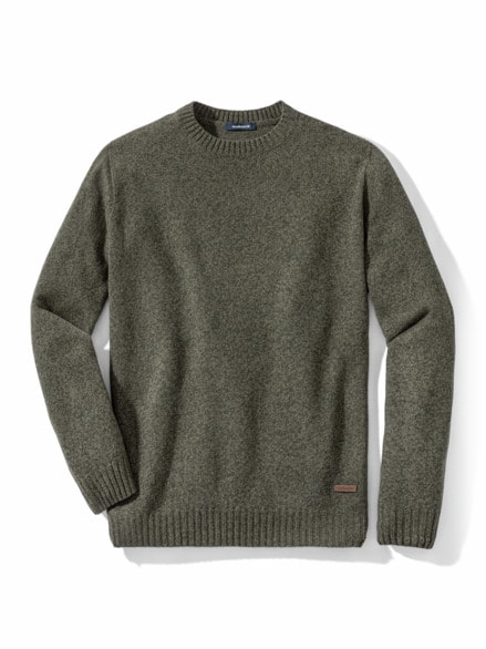 Lammwoll-Pullover Nahtlos Salbei Lammwoll-Pullover Nahtlos Salbei
