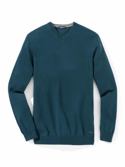 Premium Cashmere-Pullover Smaragd