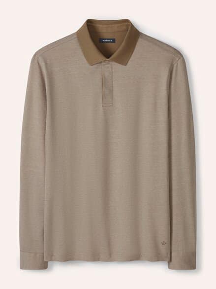 Jaquard-Polo Bicolor Sand