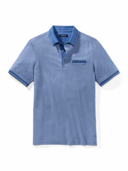 Extraglatt-Polo Bestklima Jeansblau