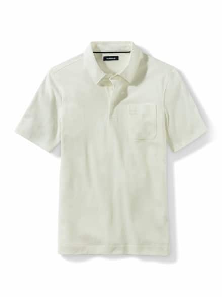 Tausend-Poren-Polo Cremeweiß