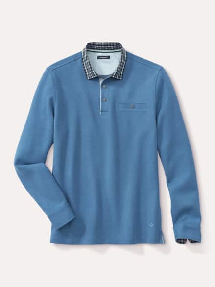 Hemdpullover 2.0 Mittelblau Hemdpullover 2.0 Mittelblau