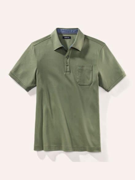 Walbusch-Kragen Polo Salbei