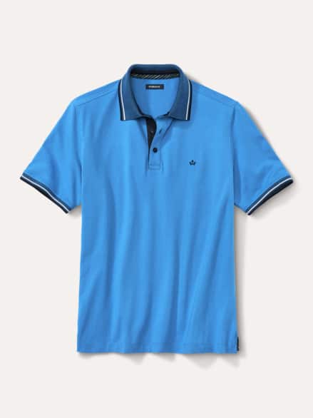 Comfort Stretch Polo Azurblau Comfort Stretch Polo Azurblau