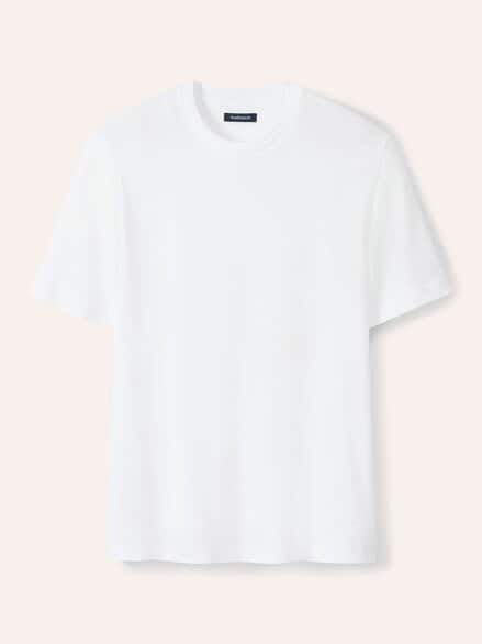 Struktur T-Shirt Weiß