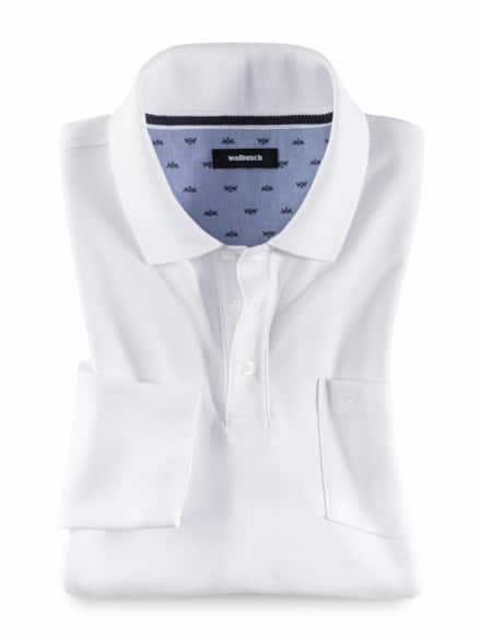 Pique-Polo Pima Cotton Weiß