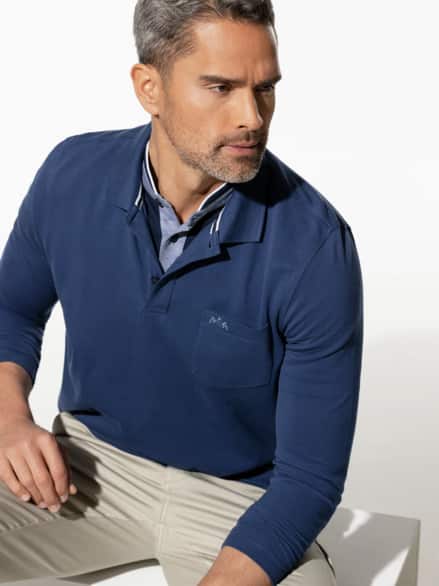 Pique-Polo Pima Cotton Royalblau