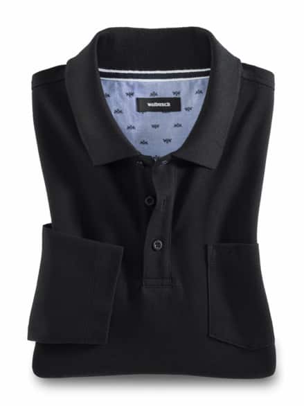 Pique-Polo Pima Cotton Schwarz