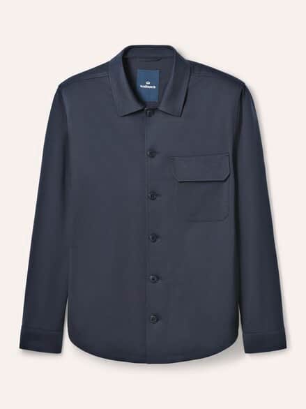 Hemdjacke aus elatischem Material Marine