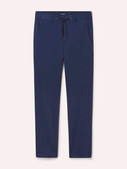 Chino aus elastischem Material Marine