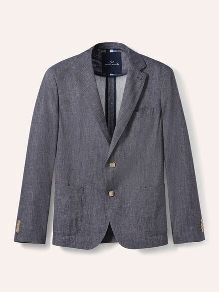 Leinensakko Blau