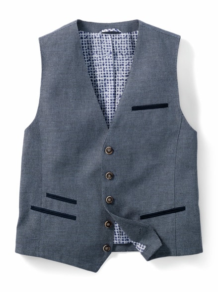 Reiseleinen-Weste Hellblau Reiseleinen-Weste Hellblau