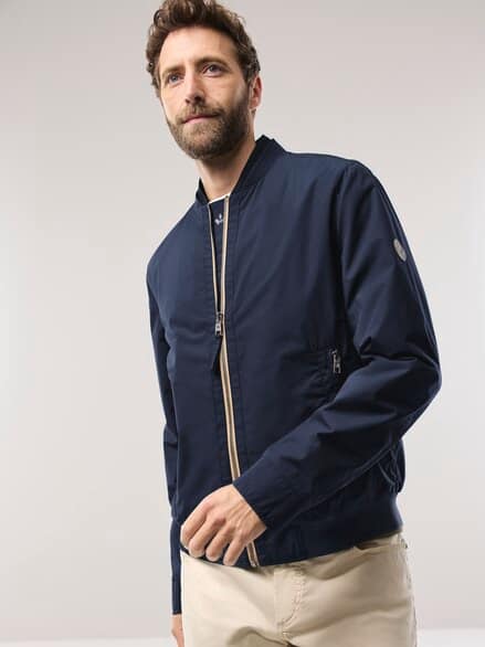 Baumwoll Leichtblouson Marine