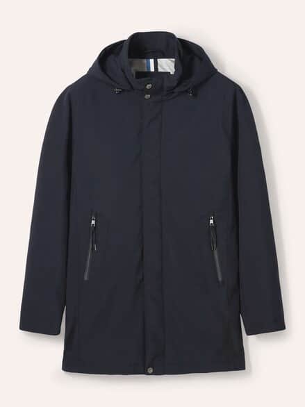 Microfaser Langjacke Marine