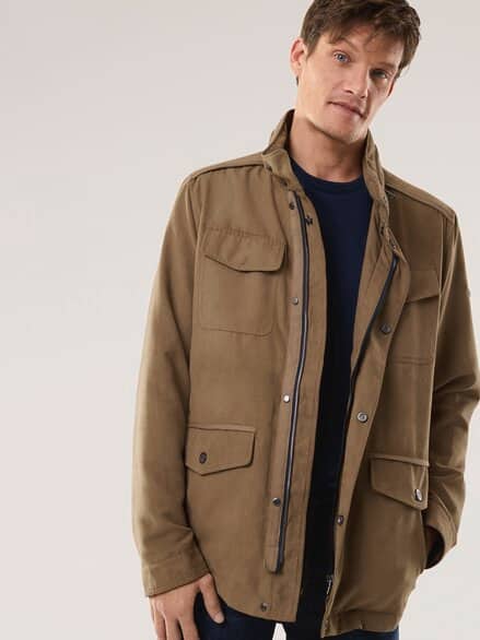 Ultraskin Multitaschen Jacke Cognac