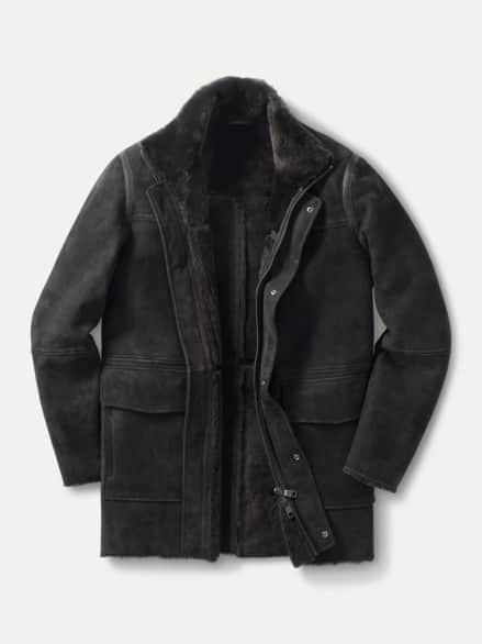 Lammfell Parka Tabak Lammfell Parka Tabak