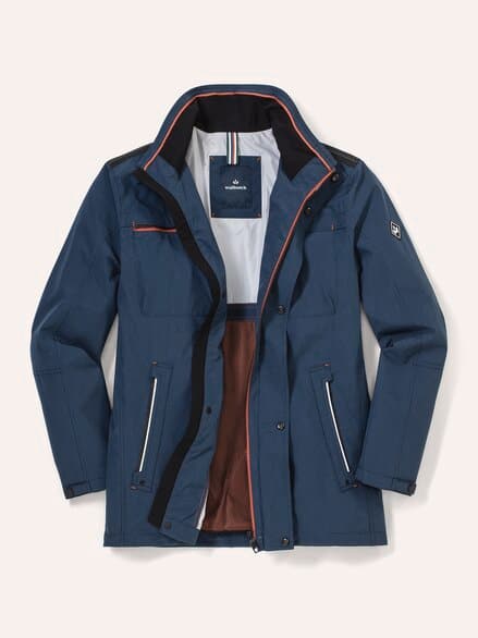 Windlock-Jacke Sturmtief Jeansblau