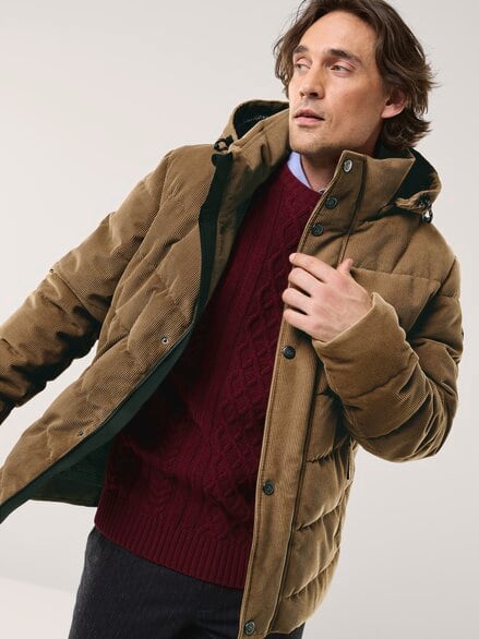 Cord Steppjacke Camel