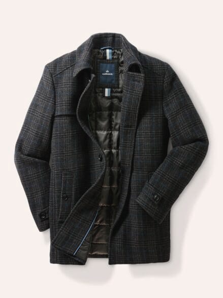 Wollmix Cabanjacke Dunkelgrau