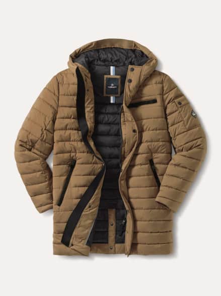 Leichtsteppmantel Karamel