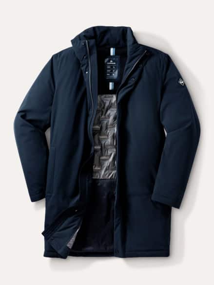 Aquastop Daunen Hybrid Jacke Marine