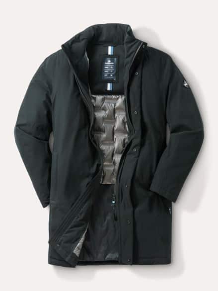 Aquastop Daunen Hybrid Jacke Schwarz
