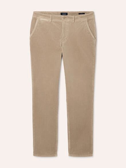 Cordhose aus weicher Baumwolle Camel
