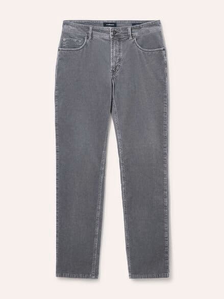 Five Pocket aus feinem Cord Grau Five Pocket aus feinem Cord Grau