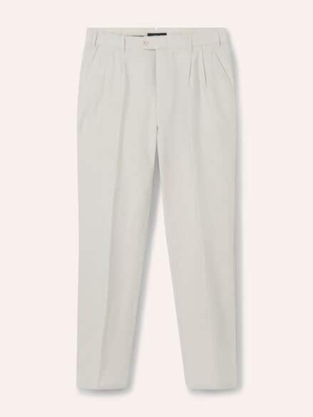 Premium Leinen-Chino Natur