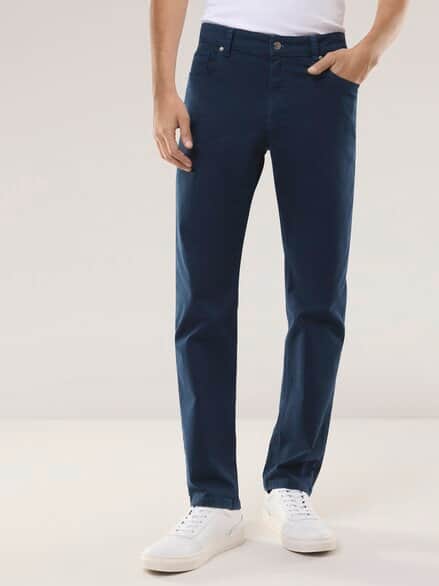 Baumwoll Five-Pocket Marine