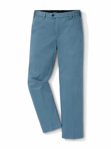 Extraglatt Dehnbund-Chino Blaugrau Extraglatt Dehnbund-Chino Blaugrau