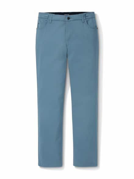 Extraglatt Dehnbund Five-Pocket Blaugrau