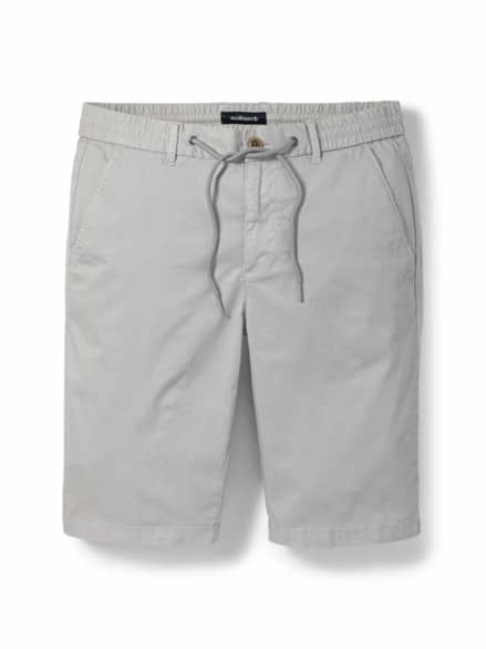 Urlaubs-Bermudas Baumwollstretch Hellgrau