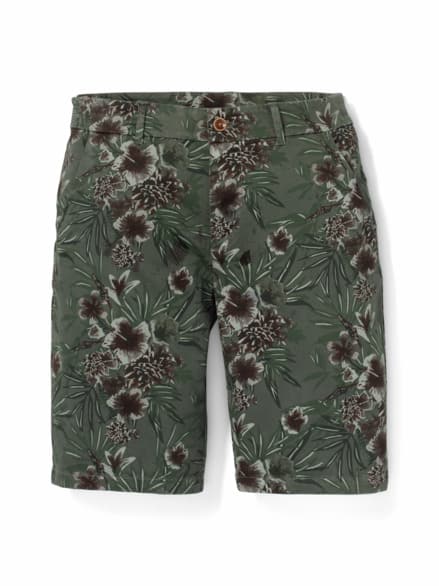 Safari-Bermudas Baumwoll-Stretch Olivgrün Safari-Bermudas Baumwoll-Stretch Olivgrün