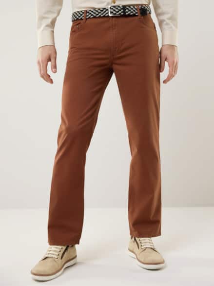 Extraglatt-Stretchbund Five Pocket Zimt