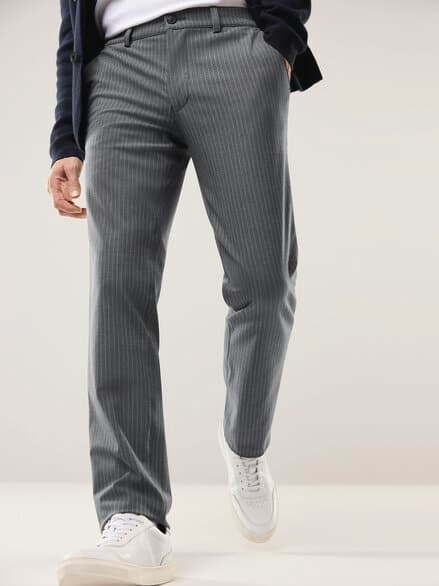 Macht-Alles-Mit Hose 2.0 Grau Gestreift