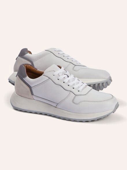 Leder Sneaker Weiß