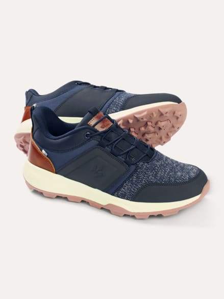 Materialmix Sneaker Mühelos Blau